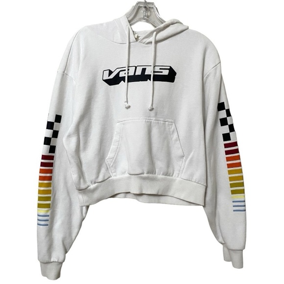Vans High Performing Crop Hoodie Pull Over Sweatshirt - Picture 1 of 7